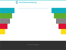 Tablet Screenshot of franchiseuniversity.org